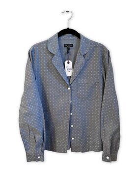 Rag & Bone AUDLEY Urban Cotton Pajama Shirt Size S/P